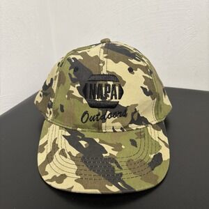 NAPA Outdoors Camo Adjustable Hat Cap Racing Baseball Dad Men Women Green Brown